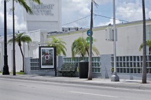 Installation view, bus shelter project: John Anderson City Limits, site95 at Locust Projects, on view through September, 2012, Courtesy of Locust Projects, Miami, photo: Ginger Photography