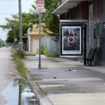 Installation view, bus shelter project: John Anderson City Limits, site95 at Locust Projects, on view through September, 2012, Courtesy of Locust Projects, Miami, photo: Ginger Photography