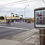 Installation view, bus shelter project: John Anderson City Limits, site95 at Locust Projects, on view through September, 2012, Courtesy of Locust Projects, Miami, photo: Ginger Photography