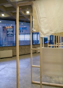 Exhibition view, Trombly Rodriguez: The Fabric of a Space