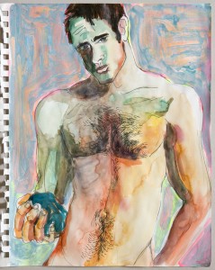 Karen Heagle Untitled (Study of St. Stephen), 2012 Acrylic ink on paper 12 x 9.75in BID NOW: $600 
