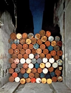 3 Wall of Barrels, 1961 Christo and Jeanne Claude