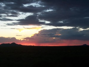 2_Sunset near The Lightning Field