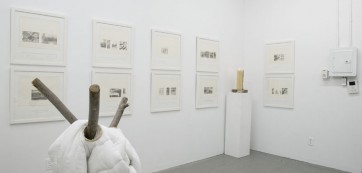 Exhibition view, Russell Maycember, Christina Pettersson, and Brian Wondergem, site95 at Launch F18, April 7 - 28, 2012